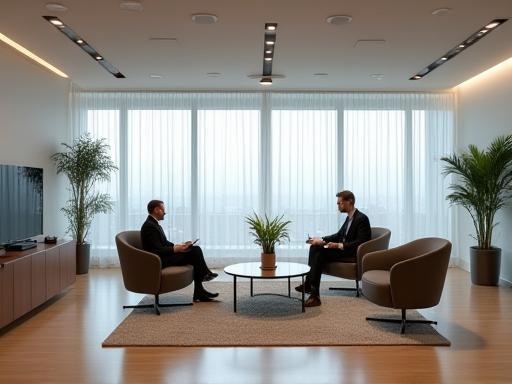 Image representing a professional office space or meeting area.