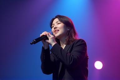 Photo of Musician Jae-hyun Kim performing on stage.