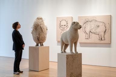 Photo from Visual Artist Min-ji Park's art exhibition.