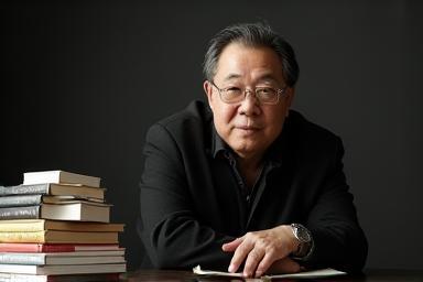 Photo of Author Sung-ho Choi reading his novel.